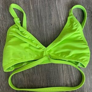 Vibrant Green Girls Dance Top